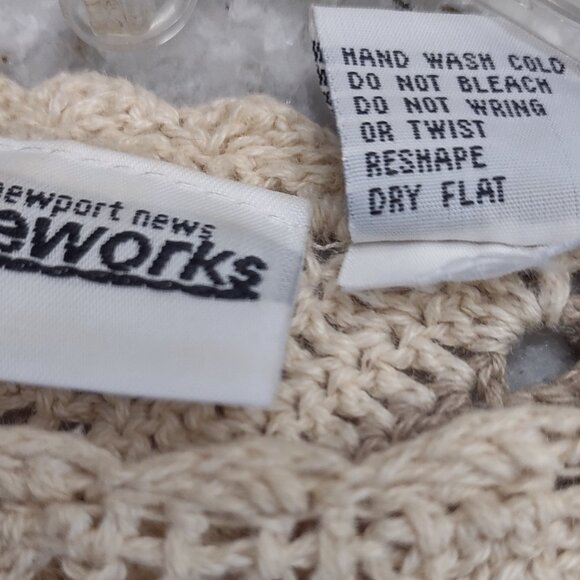 Women's 90s Newport News crochet shirt, Small. GUC - Picture 4 of 4